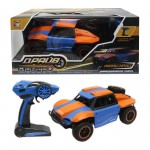 Драйв раллийная машина на р/у голубо-оранжевый масштаб 1:18 1TOY