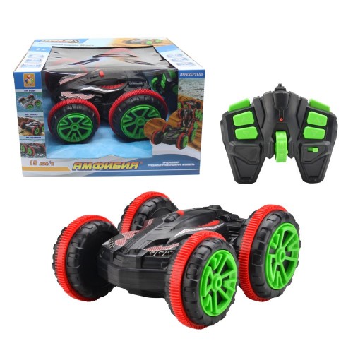 Драйв Трюковая машина-перевертыш амфибия на радиоуправлении 22 см 1TOY