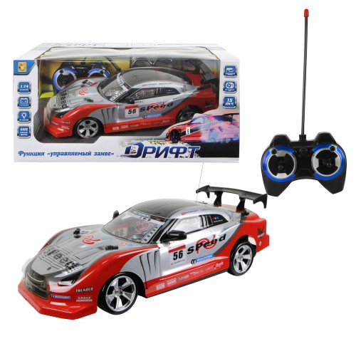 Дрифт Машина на р/у 1:14 красная 1TOY Т13569