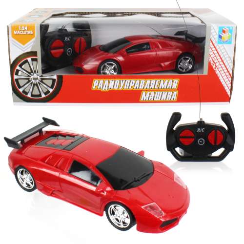 Спортавто Машина на радиоуправлении масштаб 1:24 1TOY Т13859