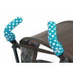 Чехлы Choopie Сити Грипс на ручки для коляски-трости 369/4202 polka-dot aqua CityGrips