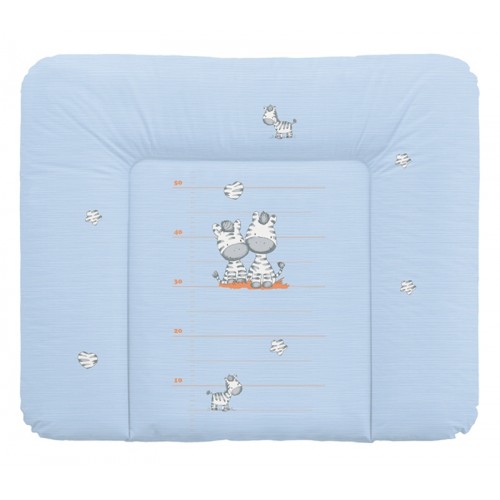 Пеленальный матрац 70x85 см мягкий на комод(W-134-002-160 Zebra Blue) Ceba Baby