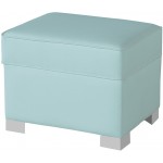 Пуф Микуна для кресла-качалки Wing white/blue искусственная кожа
