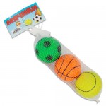 1toy набор мячей, резиновые, 5,5 см 3 шт в ассорт., в сетке 1toy набор мячей, резиновые, 5,5 см 3 шт в ассорт., в сетке