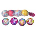 1toy Winx набор мячей с принтом, PU, 6 см 4 шт в сетке