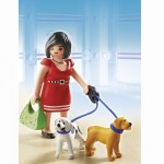 Торговый центр: Покупательница с щенками Playmobil (Плеймобил)