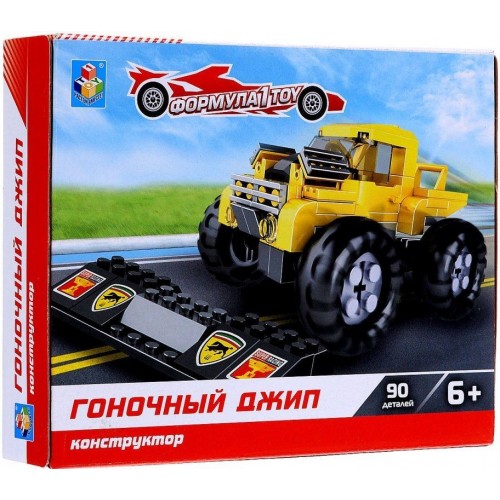 Конструктор Формула Гоночный джип, 90дет. 1TOY Т57026