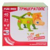 Конструктор гибкий "Трицератопс Fun Red", 40 деталей FRCF002
