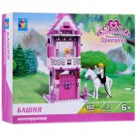 Конструктор Маленькая принцесса Башня, 160дет. 1TOY Конструктор Маленькая принцесса Башня, 160дет. 1TOY