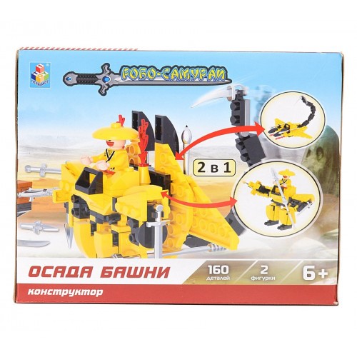 Конструктор Робосамураи Осада башни, 160дет. 1TOY Т57031 Конструктор Робосамураи Осада башни, 160дет. 1TOY Т57031
