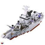 Конструктор Военная техника Линкор, 646дет. 1TOY