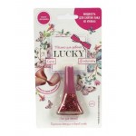 Лак Lucky серия Конфетти цвет 25К розовый с блестками Лак Lucky серия Конфетти цвет 25К розовый с блестками