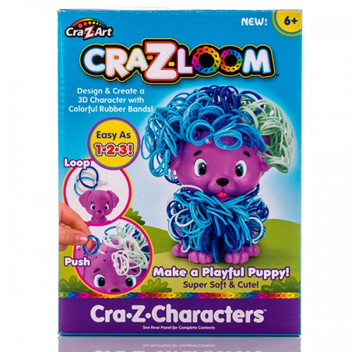 Набор для творчества - фигурка Щенок+ цветные резиночки Cra-Z-Loom 19167 Набор для творчества - фигурка Щенок+ цветные резиночки Cra-Z-Loom 19167