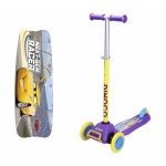 Самокат 3х колесный DISNEY Тачки управление наклоном 2х125/100 1TOY Самокат 3х колесный DISNEY Тачки управление наклоном 2х125/100 1TOY