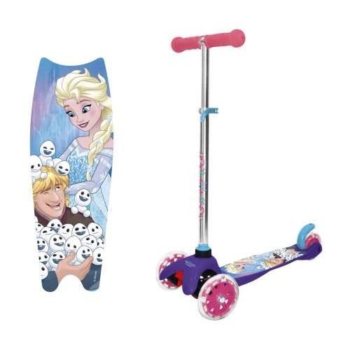 Самокат Disney Холодное Сердце управление наклоном 2х120мм/90мм 1TOY Т15437Д Самокат Disney Холодное Сердце управление наклоном 2х120мм/90мм 1TOY Т15437Д